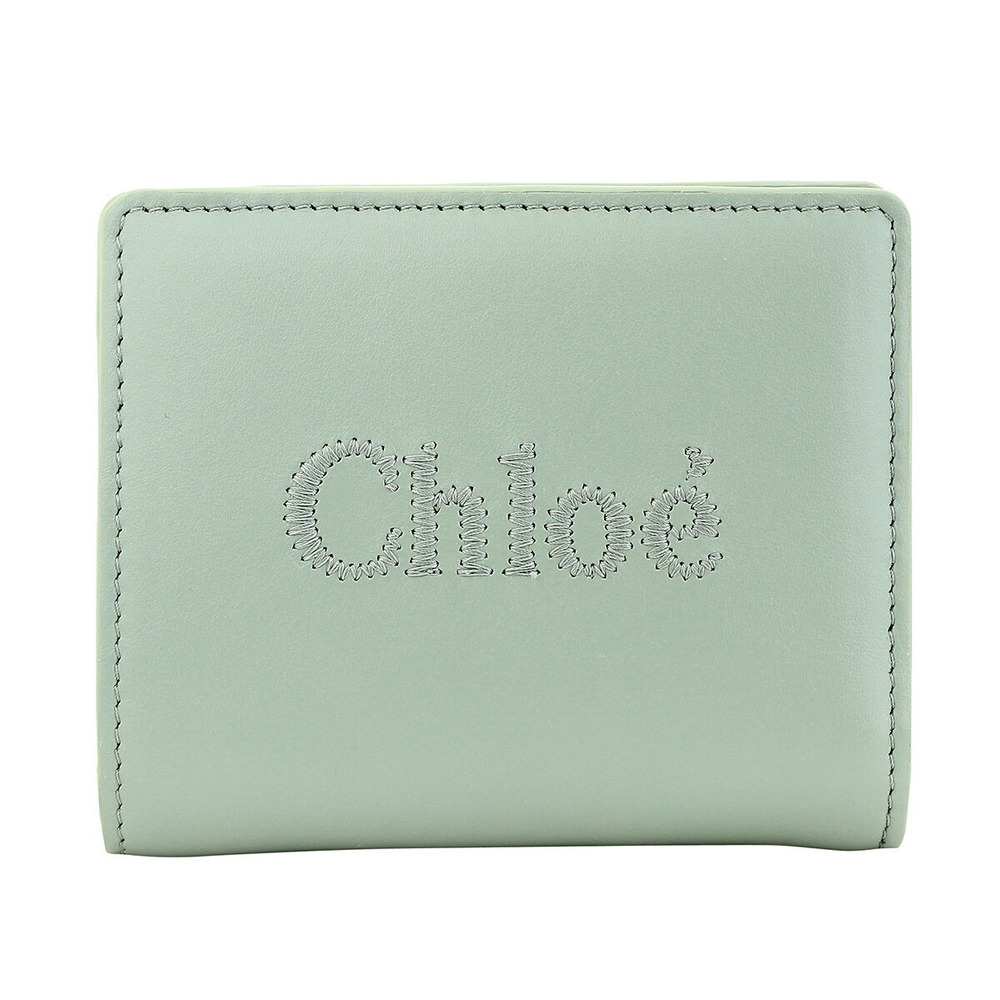 Chloe Sense bifold wallet Green